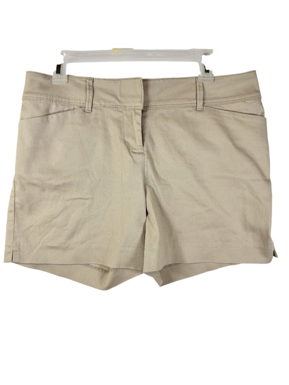 The Limited Womens Tailored Carbon Tan Khaki Cotton Blend Dress Shorts Size 8